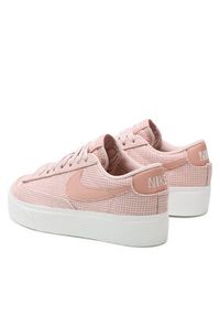 Nike Sneakersy W Blazer Low Patform Ess DN0744 600 Różowy. Kolor: różowy. Materiał: materiał