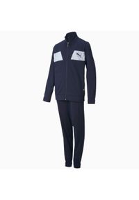 Puma - Dres Poly Suit Rozmiar 13-14 A Niebieski - 583252-06. Okazja: na uczelnię. Kolor: niebieski, turkusowy, wielokolorowy. Materiał: poliester. Styl: sportowy, klasyczny, młodzieżowy #1