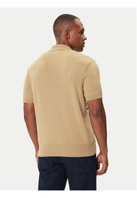 Lacoste Polo AH5200 Beżowy Regular Fit. Typ kołnierza: polo. Kolor: beżowy. Materiał: bawełna #4