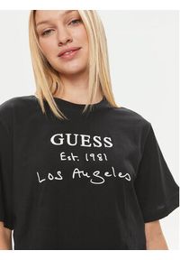 Guess T-Shirt Dakota V4GI13 JA914 Czarny Boxy Fit. Kolor: czarny. Materiał: bawełna