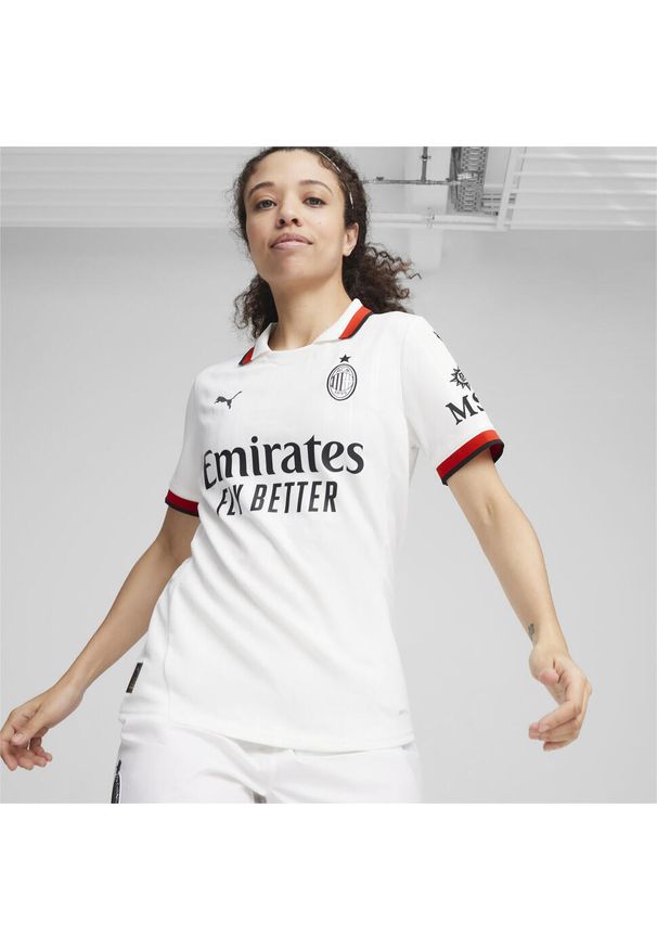 Puma - Damska wyjazdowa koszulka AC Milan 24/25 PUMA White. Kolor: biały. Sport: piłka nożna