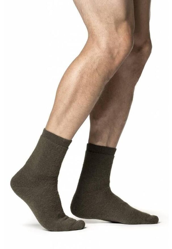 WOOLPOWER - Skarpety unisex Merino Woolpower Ullfrotté Original 600. Kolor: zielony. Materiał: dzianina, poliamid, tkanina, wełna