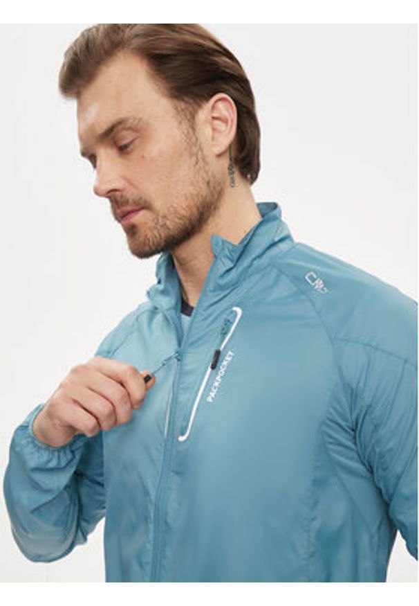 CMP Kurtka do biegania 3C46777T Niebieski Regular Fit. Kolor: niebieski. Materiał: syntetyk