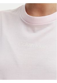 Calvin Klein Jeans T-Shirt Classic LV047C811G Różowy Regular Fit. Kolor: różowy. Materiał: bawełna #4