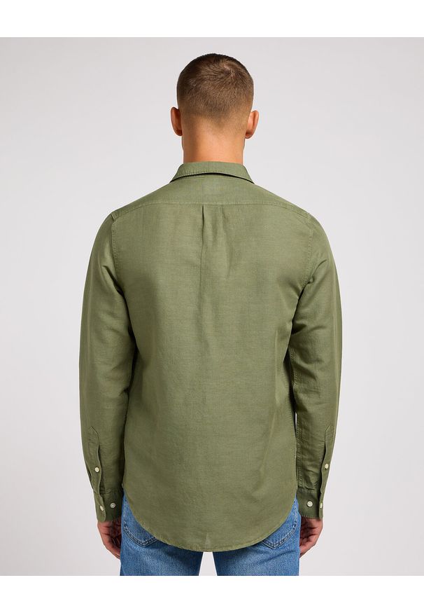 Lee - LEE PATCH SHIRT MĘSKA KOSZULA ELEGANCKA LOGO OLIVE GROVE 112350072 LL37045022. Styl: elegancki