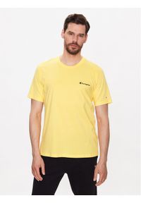 Champion T-Shirt 218539 Żółty Regular Fit. Kolor: żółty. Materiał: bawełna #1