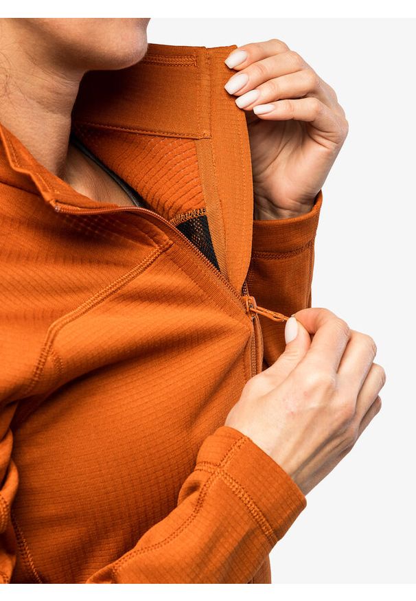 Fjällräven - Bluza rozpinana damska Fjallraven Abisko Lite Fleece Jacket. Kolor: pomarańczowy