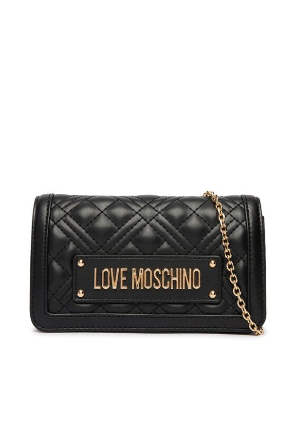 Love Moschino - LOVE MOSCHINO Torebka JC5681PP1OLA0000 Czarny. Kolor: czarny. Materiał: skórzane