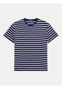 Polo Ralph Lauren T-Shirt 710938134007 Granatowy Slim Fit. Typ kołnierza: polo. Kolor: niebieski. Materiał: bawełna #3