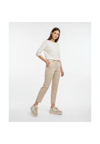 CheBello - Sneakersy damskie Chebello, sportowy fason platformowa podeszwa sznurowanie stabilna konstrukcja miękka wyściółka, beżowe, 4805_-157-431-PSK-S251. Zapięcie: sznurówki. Kolor: beżowy. Styl: sportowy #6