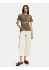 TOMMY HILFIGER - Tommy Hilfiger T-Shirt New Cody WW0WW40587 Brązowy Slim Fit. Kolor: brązowy. Materiał: bawełna #5