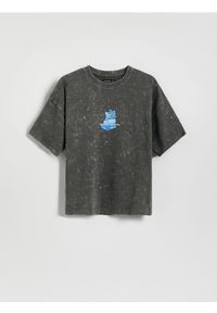 Reserved - T-shirt Kpop Demon Hunters™ - ciemnoszary. Kolor: szary. Materiał: bawełna #1