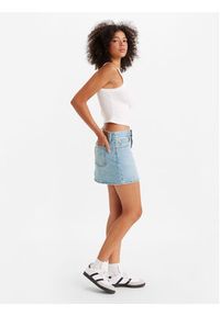 Levi's® Spódnica jeansowa Icon A46940003 Błękitny Loose Fit. Kolor: niebieski. Materiał: bawełna #4