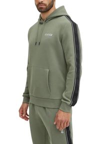 Guess - GUESS Zielona bluza męska Mickey, Rozmiar XL. Kolor: zielony. Materiał: poliester, bawełna, materiał #3