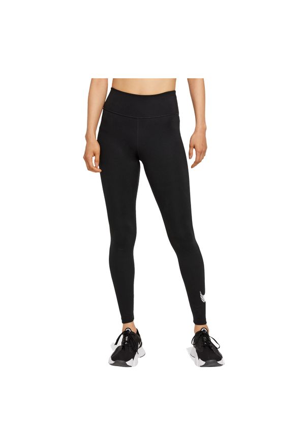 Spodnie legginsy treningowe damskie Nike DF One Icon Clash DD4568. Materiał: materiał, poliester. Technologia: Dri-Fit (Nike). Wzór: gładki. Sport: fitness