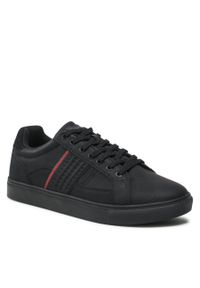 Sneakersy Lanetti MP07-11690-01 Black. Kolor: czarny. Materiał: skóra