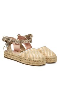 Coccinelle Espadryle E4 SRK 22 02 01 Beżowy. Kolor: beżowy. Materiał: materiał #6