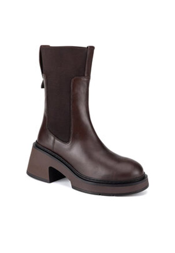 Gino Rossi Sztyblety AMI-01W4-002 Brązowy. Kolor: brązowy. Materiał: skóra