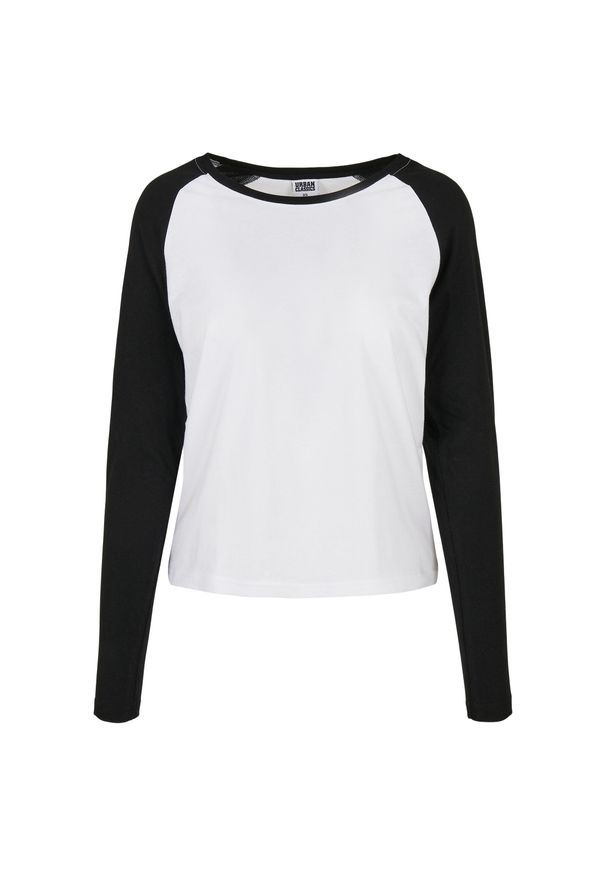 Damska koszulka z długim rękawem Urban Classics contrast raglan (GT). Kolor: czarny, biały, wielokolorowy. Długość rękawa: długi rękaw. Długość: długie