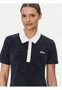 Guess Sukienka codzienna V5GK01 KCQV1 Granatowy Regular Fit. Okazja: na co dzień. Kolor: niebieski. Materiał: bawełna. Typ sukienki: proste. Styl: casual #2