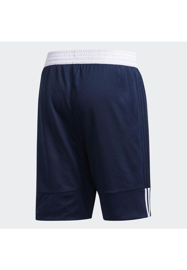 Adidas - Krótkie spodenki adidas 3G Speed Reversible. Kolor: wielokolorowy, niebieski, biały. Materiał: poliester. Długość: krótkie. Sport: koszykówka