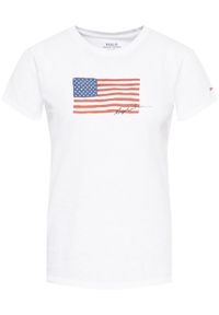 Polo Ralph Lauren T-Shirt Nv Flag 211782940 Biały Regular Fit. Typ kołnierza: polo. Kolor: biały. Materiał: bawełna #3