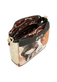 Pomarańczowa Damska Torebka Anekke Edycja Limitowana. Kolor: pomarańczowy. Wzór: napisy. Dodatki: z breloczkiem. Materiał: z tłoczeniem. Styl: elegancki, casual #4