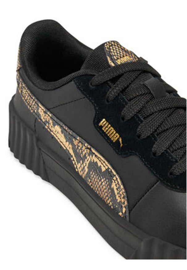 Puma Sneakersy Carina 3.0 Snake Chic 400723 02 Czarny. Kolor: czarny. Materiał: skóra