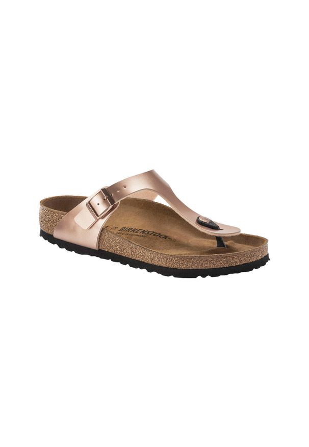 Japonki damskie Birkenstock Gizeh Bf Narrow. Kolor: brązowy. Materiał: materiał, skóra, syntetyk