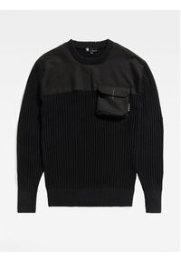 G-Star RAW - G-Star Raw Sweter Army D23525-D496-6484 Czarny Regular Fit. Kolor: czarny. Materiał: bawełna #2