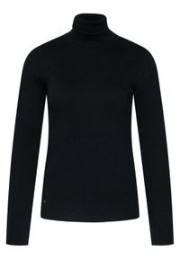 Lauren Ralph Lauren Golf L/s Turtle Neck 200643398011 Czarny Slim Fit. Typ kołnierza: golf. Kolor: czarny. Materiał: bawełna