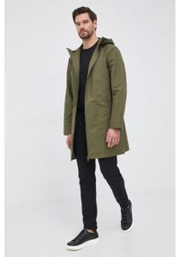 United Colors of Benetton Parka męska kolor zielony przejściowa. Okazja: na co dzień. Kolor: zielony. Styl: casual #1