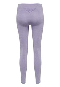 Damskie legginsy mid-rise Hummel CI. Kolor: wielokolorowy, niebieski, fioletowy. Materiał: dzianina, materiał