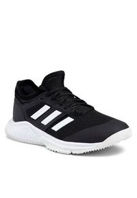 Adidas - adidas Buty halowe Court Team Bounce W FX1804 Czarny. Kolor: czarny. Materiał: materiał