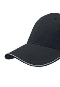ATLANTIS - Czapka Baseballowa Odblaskowa Z 6 Panelami. Kolor: czarny