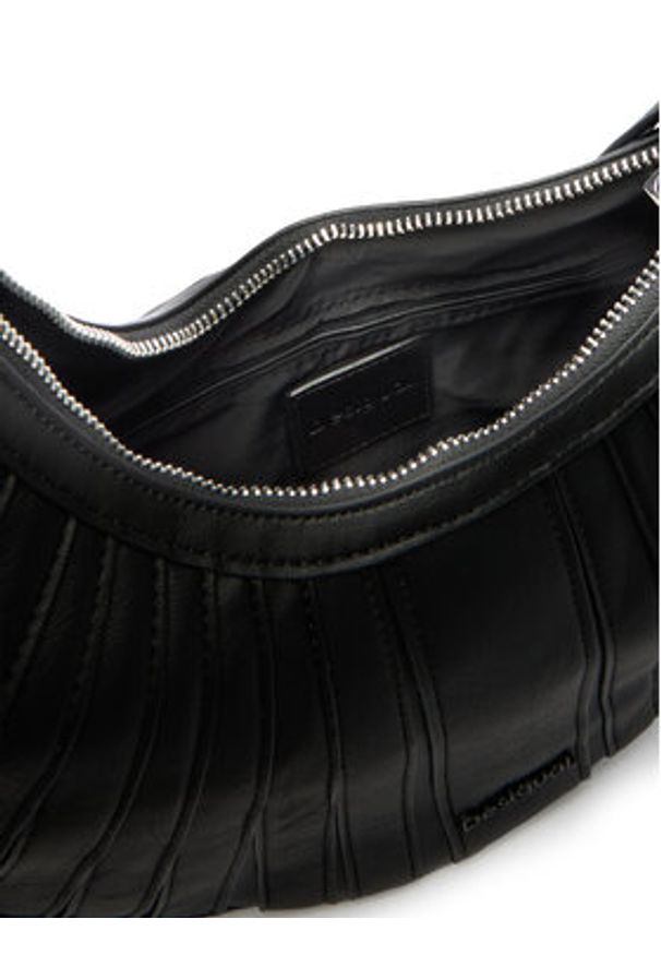 Desigual Torebka 25SAXP05 Czarny. Kolor: czarny. Materiał: skórzane