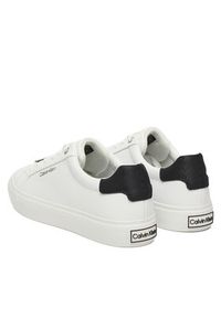 Calvin Klein Sneakersy Vulc Lace Up Lth/Moire Bt HW0HW02747 Biały. Kolor: biały. Materiał: skóra #3