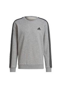 Adidas - Bluza męska adidas Essentials Sweatshirt. Kolor: szary, czarny, wielokolorowy