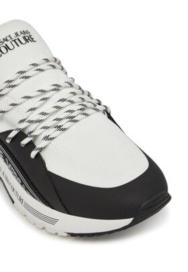 Versace Jeans Couture Sneakersy 78YA3SA3 Czarny. Kolor: czarny. Materiał: materiał