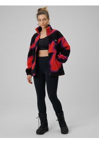 4f - 4F Polar loose bez kaptura damski - multikolor M. Typ kołnierza: bez kaptura. Kolor: wielokolorowy. Materiał: polar. Wzór: nadruk. Sezon: zima. Sport: snowboard #2