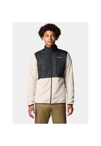 columbia - Bluza Polarowa Męska Columbia Basin Butte II. Typ kołnierza: polo. Kolor: czarny, wielokolorowy, beżowy. Materiał: polar. Sezon: zima, jesień. Sport: turystyka piesza