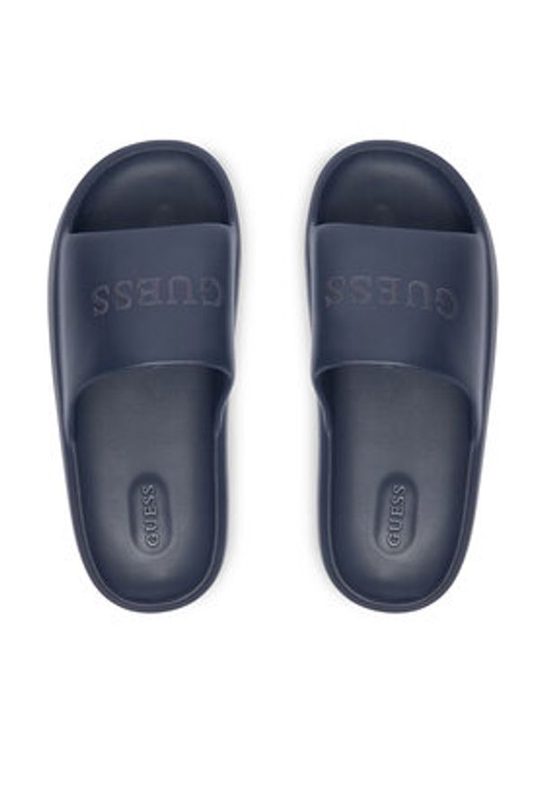 Guess Klapki F6GZ04 BB00F Granatowy. Kolor: niebieski. Materiał: syntetyk