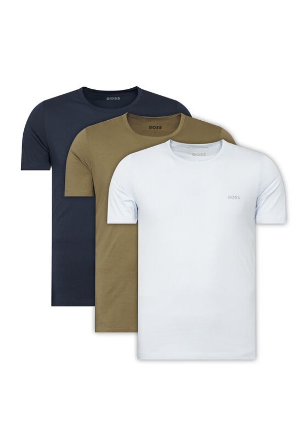 BOSS Komplet t-shirtów 50532470 Kolorowy Regular Fit. Materiał: bawełna. Wzór: kolorowy