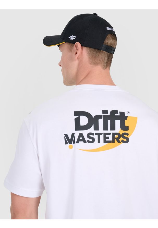4f - 4F Czapka z daszkiem trucker snapback 4F x Drift Masters - czarna S/M. Kolor: czarny. Materiał: bawełna, materiał. Wzór: haft. Sezon: lato. Styl: sportowy, elegancki