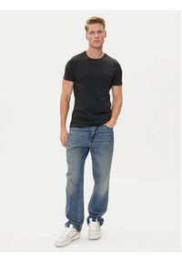 Tommy Jeans T-Shirt DM0DM04411 Czarny Slim Fit. Kolor: czarny. Materiał: bawełna #5