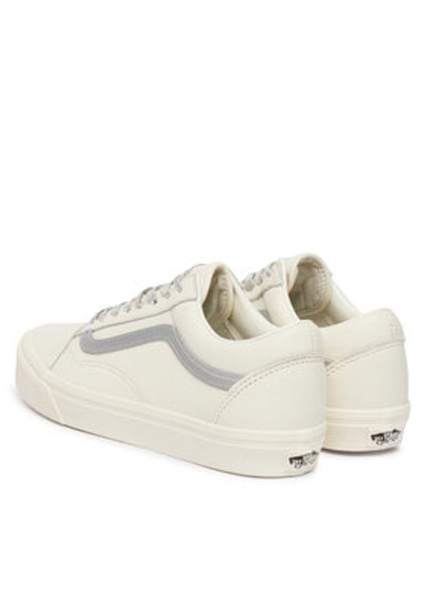 Vans Tenisówki Old Skool VN000D6WC9F1 Écru. Kolor: kremowy. Materiał: skóra, zamsz