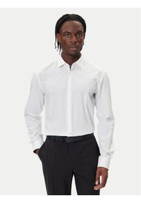 Hugo - HUGO Koszula Koey 50549766 Biały Slim Fit. Kolor: biały. Materiał: bawełna #1