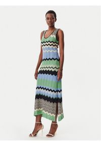 Lola Casademunt by Maite Sukienka dzianinowa MS2516005 Kolorowy Regular Fit. Materiał: bawełna. Wzór: kolorowy #1