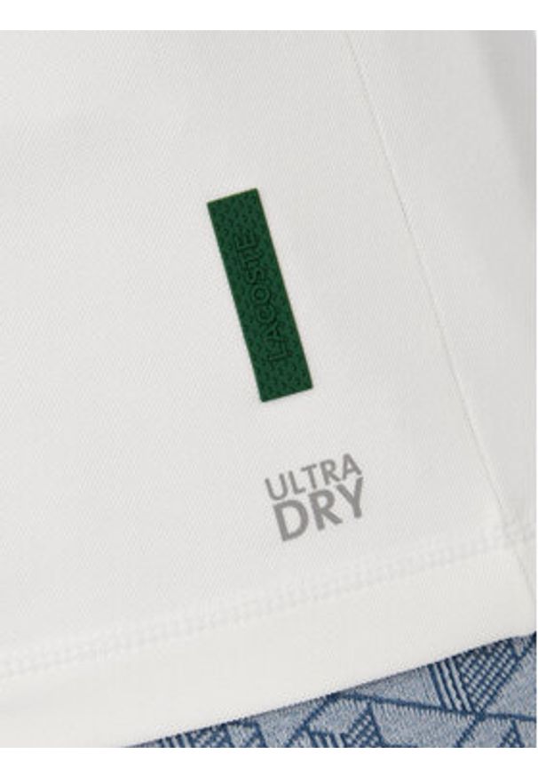 Lacoste Polo DH0159 Biały Regular Fit. Typ kołnierza: polo. Kolor: biały. Materiał: syntetyk