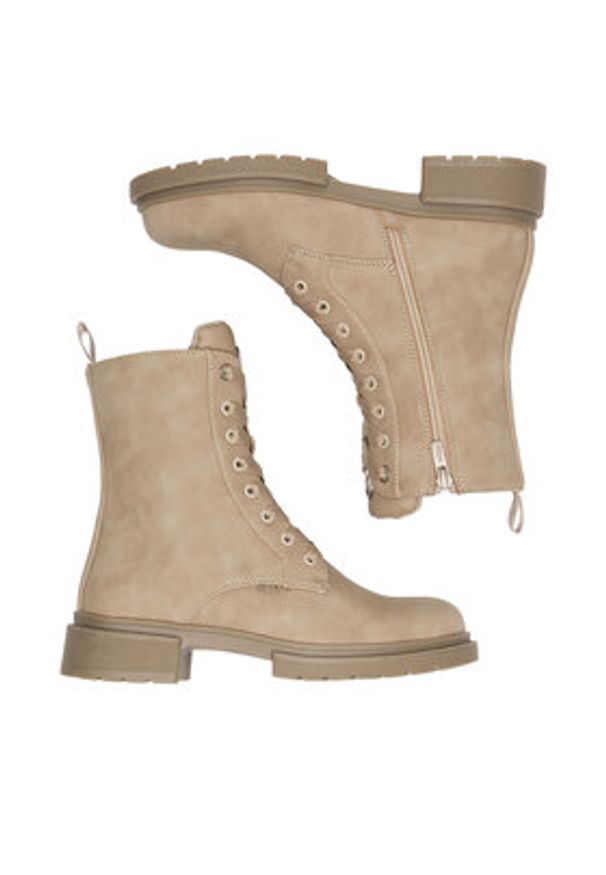 MEXX Trzewiki MI001712343W Beżowy. Kolor: beżowy. Materiał: skóra